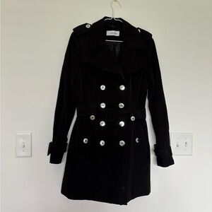 Calvin Klein Women's Black Trench Coat